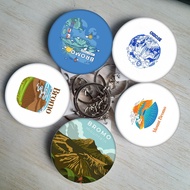 GANTUNGAN SOUVENIR BY BROMO KEYCHAIN I BROS/PIN I MAGNET FRIDGE STICK DIAMETER 4,4 CM