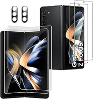 [6 in 1 Tempered Glass Front Screen Protector for Samsung Galaxy Z Fold 5+ Inner Soft TPU Film Shiel