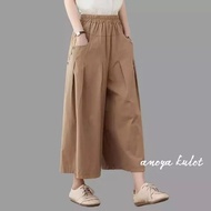 Anoya Kulot Linen Rami Kulot Wanita Ootd Korea Style Celana Panjang Wanita Dewasa Terbaru 2023 Viral