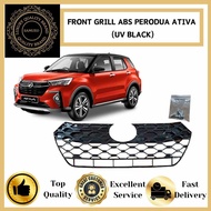 PERODUA ATIVA FRONT MC GRILL GRILLE GLOSSY BLACK COLOUR ABS MATERIAL