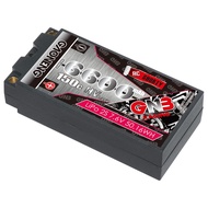 GAONENG GNB 2S HV 6600mAh 7.6V 150C Short Shorty Pack 5.0mm Bullet Hard Case RC LiPo Battery 1:10 1: