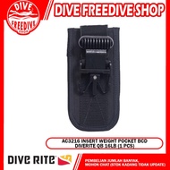 AC2196-1 Insert Weight Pocket QB 16Lb 1pcs Diverite Bcd Pouch Technical Dive Rite Selam Scuba Diving