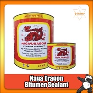 [NAGA DRAGON] Bitumen Sealant 440ml & 2.5kg Roofing Waterproof - Tar Hitam Gam Atap Bumbung Zink Pen