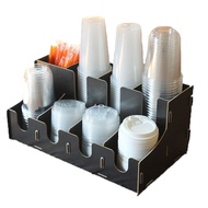Rak Cup Holder Organizer Paper Cup Coffee Cup Rack Wooden Dispenser Papper Cup