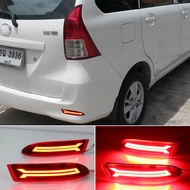 เหมาะสำหรับโตโยต้า15-17 Avanza ดัดแปลงไฟท้ายกันชนสะท้อนแสงไฟเบรค LED Bs1ไฟท้ายหลัง