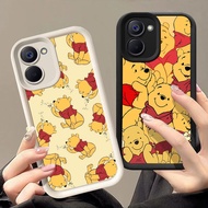 Q-2 winnie the pooh Black white Case for VIVO Y27 Y36 Y28 Y03 Y18E Y18S Y03t Y18i Y18 Y28S Y27S 5G