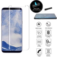 UV Full Glue Adhesive Tempered Glass Screen Protector For Samsung S21 Plus S21 ultra Note 20 10 9 8 S8 S9 S10 S20 S21 Note10 Note20 Ultra