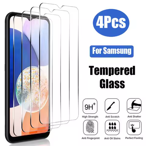 2/4PCS Tempered For Samsung Galaxy A14 A34 A54 A24 A74 A53 A55 S23FE A22 A52 A15 A25 A35 5G Screen P