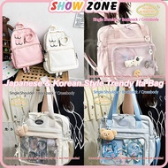 Japanese Korean Ita Bag | Transparent Pin Display Bag | Anime Crossbody Shoulder Bag | 痛包 | Beg Ita