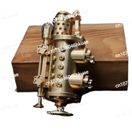 antique lighter Pure copper manual steam engine model lighter, spaceship type pure brass kerosene li