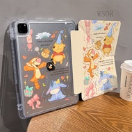 Graffiti cartoon Winnie the Pooh Apple iPad 11 tablet case Air 7/6 iPad 10 shockproof Mini 7 female 