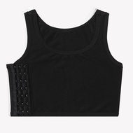 Áo nịt ngực tomboy - áo ba lỗ ngắn móc gài có viền