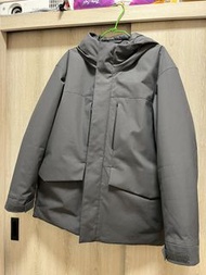 UNIQLO 男裝 Hybrid羽絨連帽外套 灰色