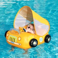 白龍 - 兒童防曬遮陽光游泳圈/方向盤發聲喇叭四驅車造型兒童腋下水泡圈