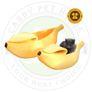 Pet Bed Banana Peel House Bed Mat Soft Plush Padding Cushion For Cat Dogs / Tempat Tidur Kucing