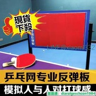 【高品質 台灣保固】🔥桌球乒乓網乒乓球專業反彈板家用對打器專用回彈板回球板練球自練神器