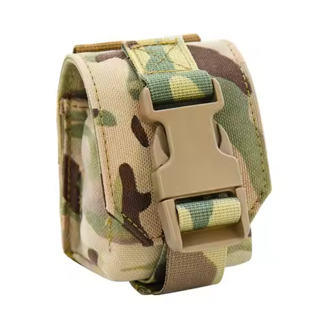 1000d Nylon Hand Grenade Pouch Bag, Molle Single Frag Grenade Pouch Quick Release EDC Tool Bags for 
