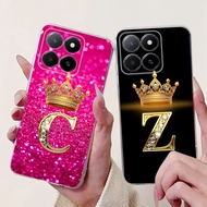 For Honor X5b / X5b Plus 4G Case 2024 New Design Cute Crown Letters Phone Cover For HonorX5b X 5b X5