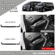 dac toyota alphard vellfire anh30 car carbon fiber dashboard trim garnish accessories ah30 agh30