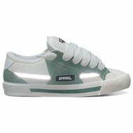 XternalStepSure - Sepatu Fat Shoes Skateboard Gemuk Reflective Hijau Gemuk Suede Canvas Casual