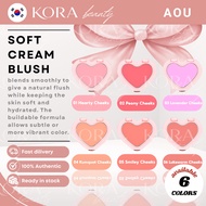 [AOU] Soft Cream Blush 4.5g – Cream Blush (6 Colors)