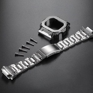 สายนาฬิกาโลหะ + ฝาปิด/เคสสำหรับ Casio G-Shock GX56 GXW56 GX56สาย Bb 316L สแตนเลสพร้อมเครื่องมือและสกรู
