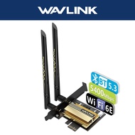 WAVLINK AX5400M WiFi 6E PCIe Network Card Tri-Band AX210 Wireless Adapter with Bluetooth 5.3 MU-MIMO