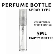 [1pc] Glass Perfume Spray 5ML Empty Bottle / Spray 5ML Perfume Botol Kaca Kosong