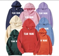 พร้อมส่ง เสื้อฮู้ดทีมหวัง Team wang  สกรีนด้านหน้า เสื้อกันหนาว แฟชั่น เสื้อยืดชายหญิง ฟรีไซด์ JACKS