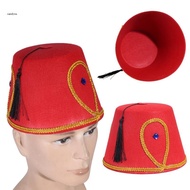 iny Fez Hat Moroccan Hat Modern Turkish Headpiece for Cultural Occasions Fancy Fez Hat Turkish Hat E