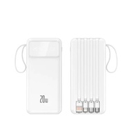 BUZZ POWERBANK 120W Super Fast Charging Powerbank 60000mAh 4USB Ports + 4 Cables