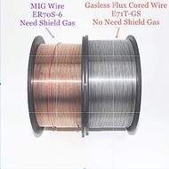 ►▼∋Flux Cored Gasless Welding Wire E71T-GS No Gas or MIG Welding Wire ER70S-6 0.6/0.8/0.9mm 1kg Stee