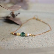 水草瑪瑙珍珠手鍊