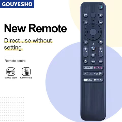 New RMF-TX810P Voice Remote Control for Sony TV KD-43X80L KD-55X80L KD-50X80L XR-65A80L XR-75X90L KD
