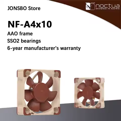 Noctua NF-A4x10 3pin/4pin 12V/5V Case Fan 40x40x10mm Thin Fan PWM Intelligent Temperature Control Ul