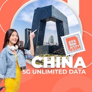 Get China 5G eSIM ! Unlimited China Data 3-30 Days, 3-20GB