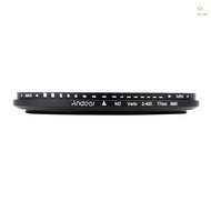 Andoer 77mm ND Fader Neutral Density Adjustable ND2 to ND400 Variable Filter for DSLR Camera