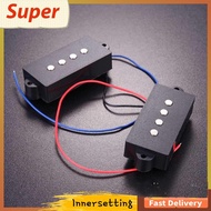 [innersetting.my] 2Pcs P Bass Pickups Humbucker Pickups P Bass Replacement Electric Bass Pickups Mag