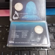 Silver 999 1 Dirham 5 Times Prayers Toning