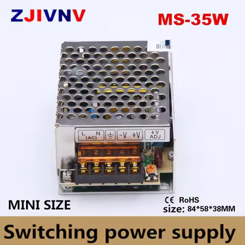 small volume 35w Switching Power Supply AC 100V-220V to DC 5v 12v 15v 24v power supply 5v 5a single 