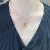 Best Sellers❤ Fashion P80V Gold Material (White Diamond) Light Gold Rose Necklace.This Necklace Is I