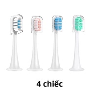 4 Lông Mềm Đầu Bàn Chải Thay Thế Cho Xiaomi Mijia T300 T301 T500 Sonic Bàn Chải Đánh Răng Điện DuPon