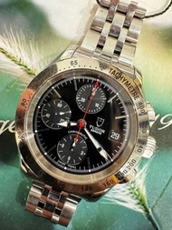 🌈🌈新返貨啦🌈 🌈40 mm 大裝紅針計時款式🥰🥰👍🏻狀態一流👍🏻🐯低玩過Tiger系列🐯👔Tudor Geneva 79380 連原裝Tudor網鍊帶👔VU88（廣華街店）