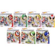Hot Wheels Mario Kart Die-Cast Vehicle Collection, 7 Character Cars Bundle