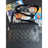 Authentic Coach Graham Crossbody Bag In Signature Canvas