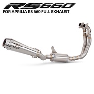 For Aprilia RS660 RS 660 2021-2025 Motorcycle Exhaust Full System Stainless Manifold Arrow Muffler w
