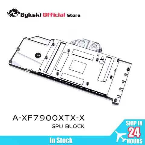 Bykski GPU Block Use for XFX RX7900 XTX Merc 310 OC Video Card / Full Cover Water Cooling Radiator/D
