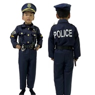 Kids Costume - Cosplay Occupation Uniform Career Day For Police Policeman