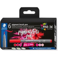 Germany STAEDTLER MS371C6-1 Color Art Brush Tip 6pcs Red Series