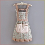 Women's Kitchen Home Apron Cotton Canvas Strap Apron Cotton Princess Kitchen Home Apron